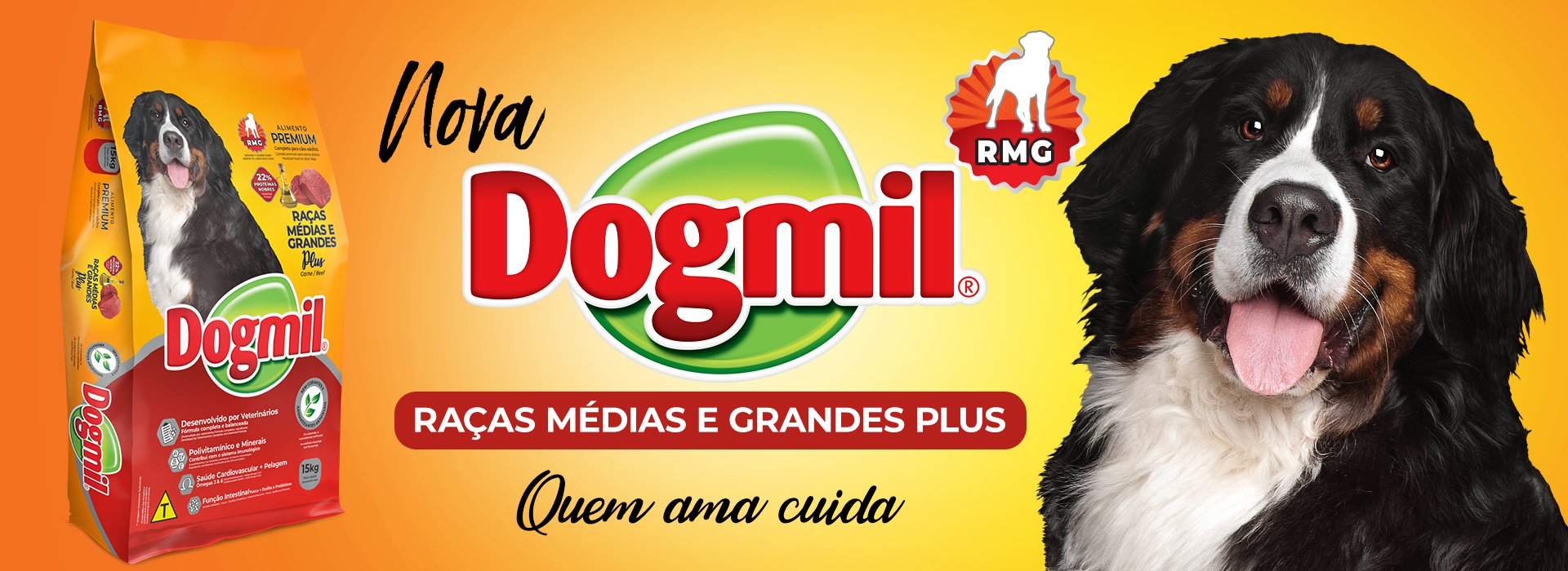 Nova Dogmil Plus Raças Médias e Grandes